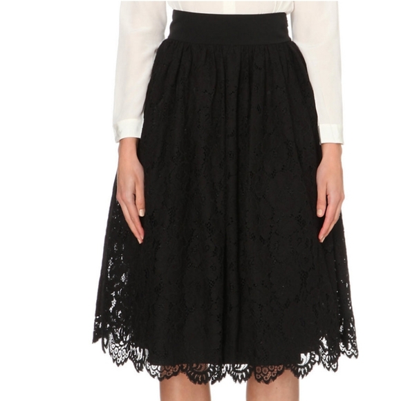 🍒NWT🍒 TED BAKER BLACK LACE FULL SKIRT - Picture 6 of 15